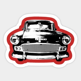 Standard Ensign 1960s British classic car monoblock black and white Sticker